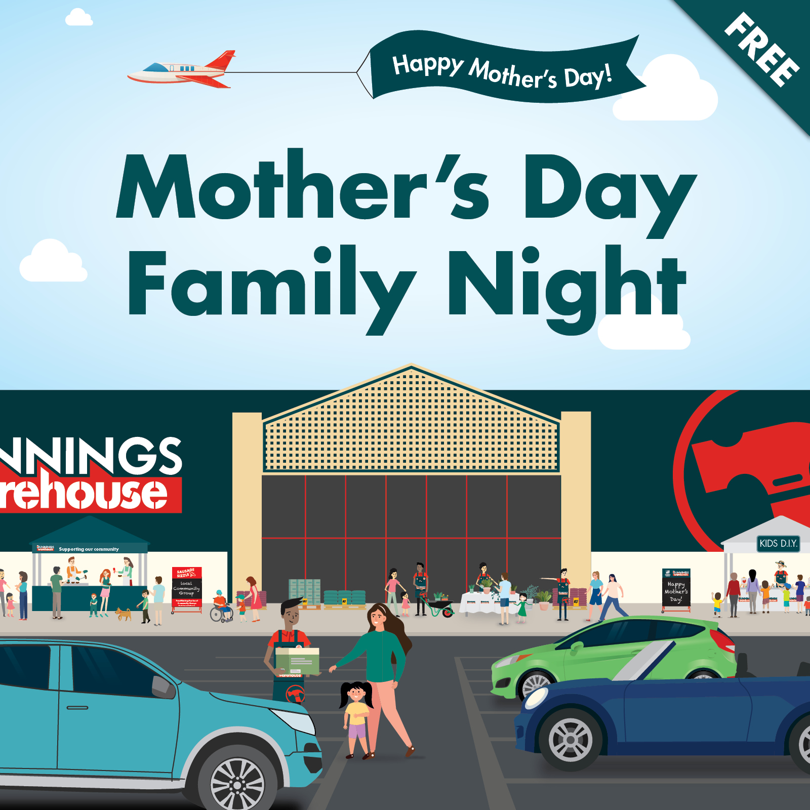 Bunnings – Mother’s Day Family Night