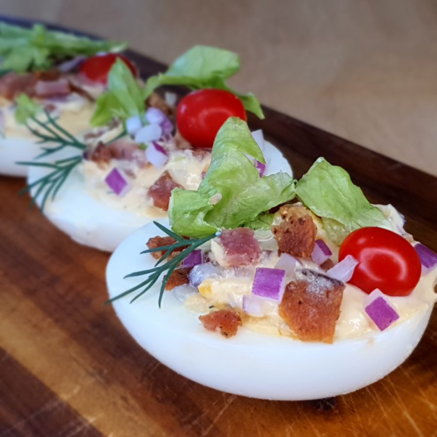 BLT Deviled Eggs