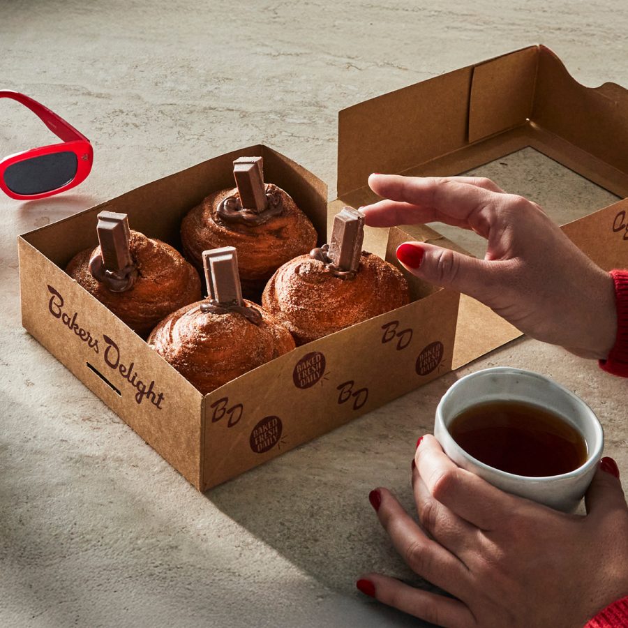 NEW Bakers Delight Cruffin Made with KITKAT